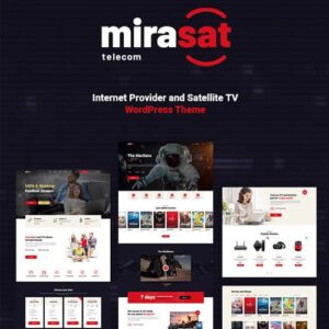 Mirasat - Internet Provider and Satellite TV WordPress Theme